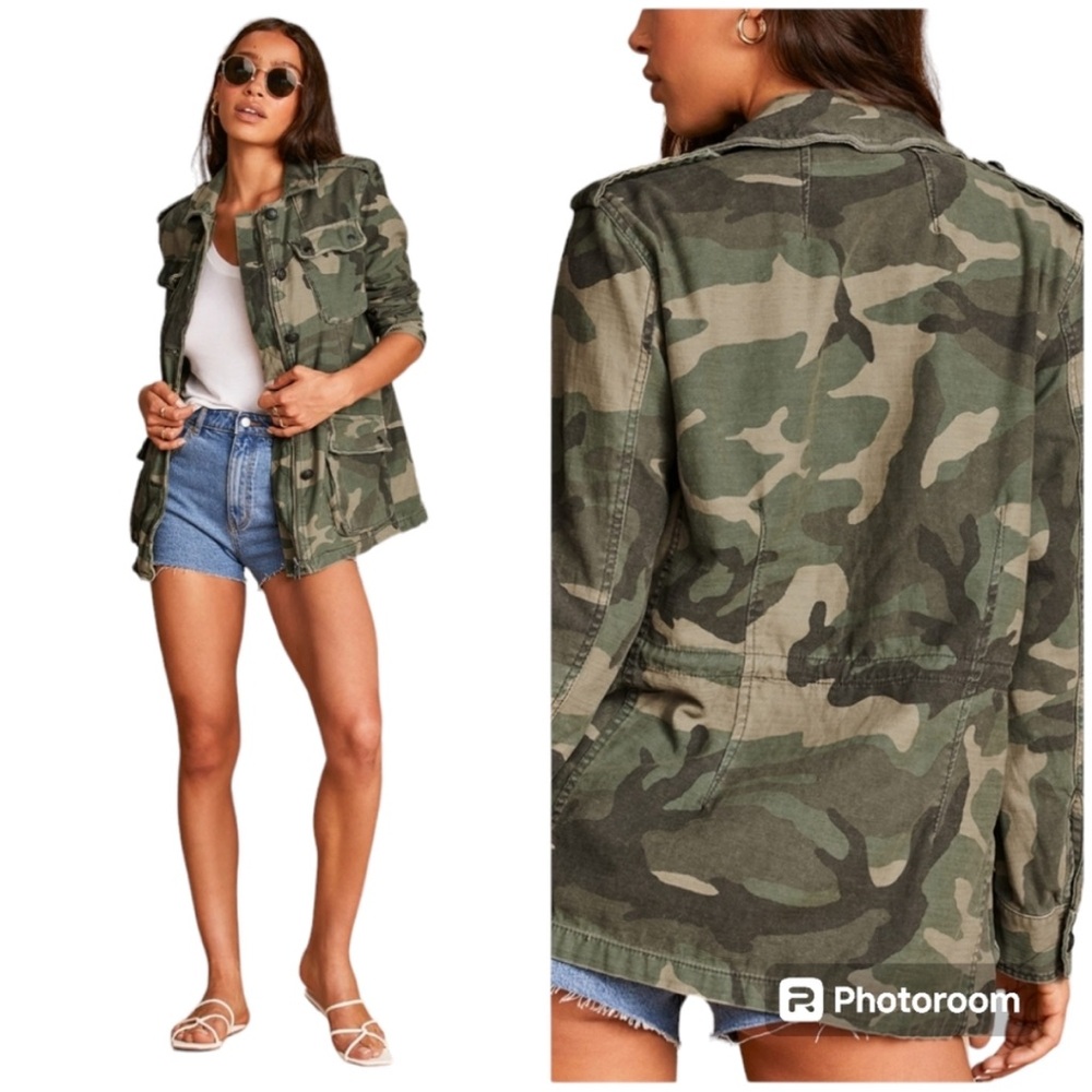 Free people Camo Jacket